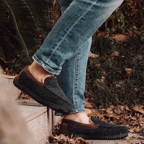 Miniatura 6 de RockDove Hearthfire - Pantuflas de espuma viscoelástica para hombre