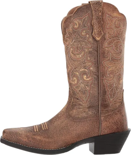 Miniatura 8 de Ariat Botas vaqueras de punta cuadrada redonda para mujer, Vintage Bomber, talla única