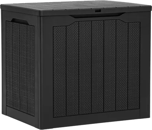 Miniatura 36 de YITAHOME Caja grande de resina de 100 galones, cajas de almacenamiento al aire libre para muebles de patio, cojines de exterior, herramientas