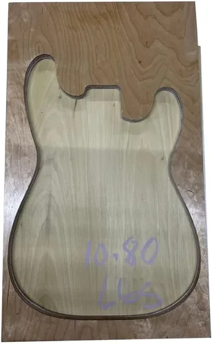 Miniatura 7 de Exotic Wood Zone Álamo amarillo eléctrico/bajo musical cuerpo de madera en blanco Guitarra Luthier Tonewood Proveedores Cepillado sin pegar