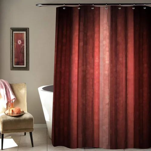 Miniatura 20 de Gibelle Cortina de ducha pequeña de 36 x 72 pulgadas, juego estrecho medio negro y gris, tela moderna abstracta para baño, textura de vidrio fresco