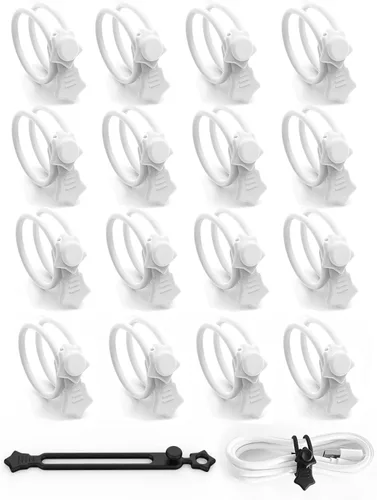 Miniatura 15 de Cierre rápido: bridas de silicona reutilizables, organizador de cables para cables de carga, cables de datos y cables de computadora, correas