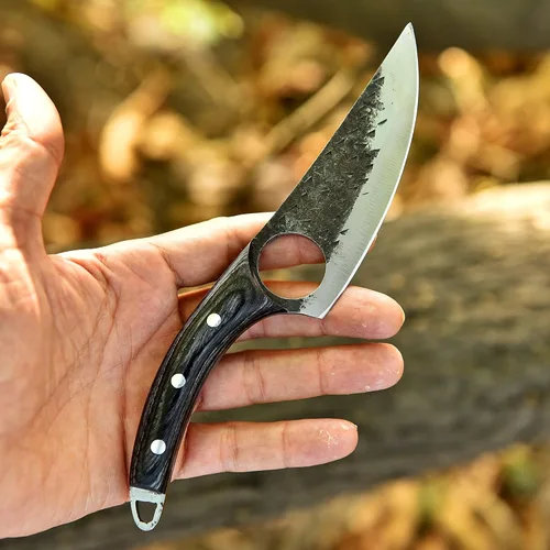 Miniatura 5 de Cuchillo Viking Japan Kitchen mejorado – Cuchillo de carnicero forjado a mano con funda, cuchillo afilado de acero de alto carbono para cortar