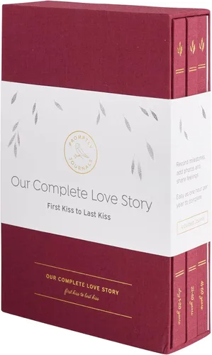 Miniatura 8 de Promptly Journals, Nuestra historia de amor Volumen 2: 21 a 40 aniversario (Gris, Lino) Diario de recuerdos de pareja