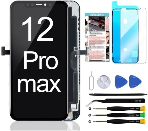 Miniatura 15 de para iPhone 11 Pro Max Reemplazo de pantalla 6.5 pulgadas LCD Pantalla 3D Touch Digitalizador Marco Ensamblaje Kit de reparación completo