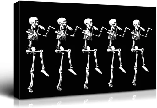 Miniatura 89 de Denozer - Pintura artística de pared de Halloween, impresión artística sobre lienzo para dormitorio, sala de estar, decoración de pared del hogar