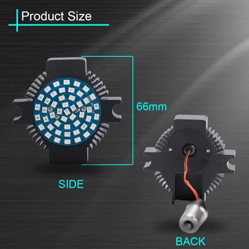 Miniatura 4 de SUNPIE Luces LED para Motocicleta Intermitentes Luz de Reversa 1156 Rojo Compatible con Harley Davidson Electra Glide Road King Heritage Softail