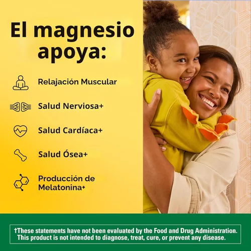 Miniatura 2 de Nature Made Óxido de magnesio 250 mg, suplementos de magnesio para hombres y mujeres, apoyo para la salud muscular, corazón, huesos y nervios, 200