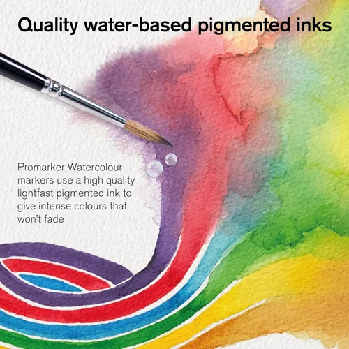 Miniatura 6 de Winsor & Newton ProMarker - Juego de marcadores de acuarela, 12 unidades, tonos de paisaje