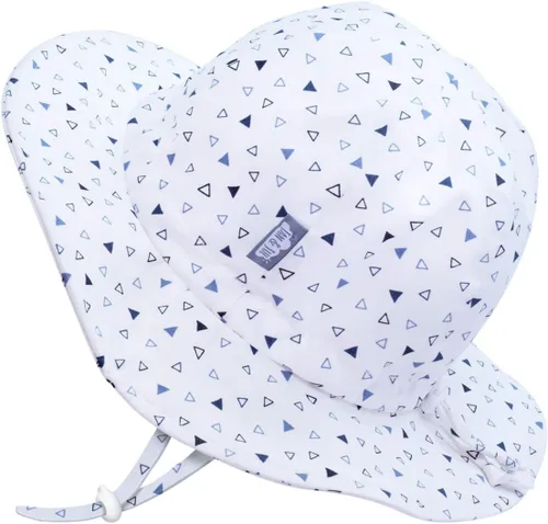 Miniatura 41 de JAN & JUL Sombrero de sol de algodón UPF 50+ con ala ancha para niñas pequeñas