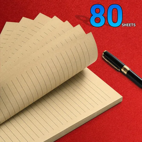 Miniatura 3 de Papel rayado A5 vintage recargable, papel de recambio retro A5 para carpetas de 6 anillos, planificador, diario de viaje, cuaderno, papel de relleno