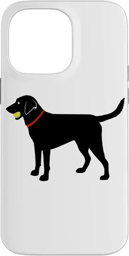 Miniatura 20 de Funda de regalo para iPhone 13 Labrador Retriever Fetch, Black Lab Play Ball Dog Lover