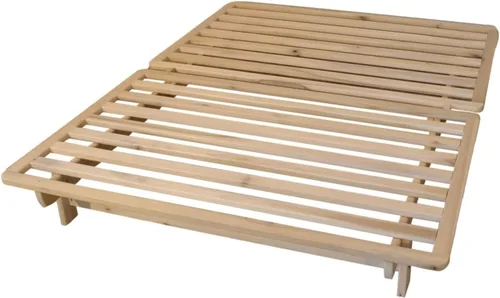 Miniatura 7 de KD Frames Ekko - Cama de plataforma - Marco de cama individual - Marco de cama de madera sin terminar - Cama natural minimalista - Diseño de cama