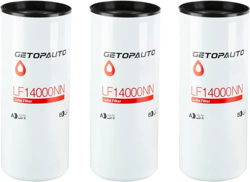 GETOPAUTO LF14000NN Filtro de aceite/lubricante compatible con motores diésel ISX ISM QSX QSM QST X15 M11 que reemplaza LF14000NN 4367100 LF9080