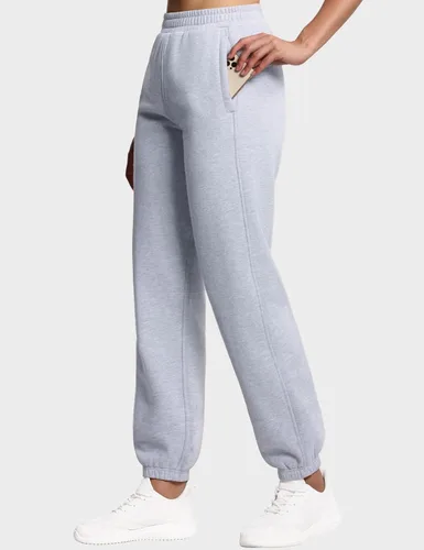 Miniatura 5 de THE GYM PEOPLE Pantalones deportivos de forro polar para mujer con bolsillos