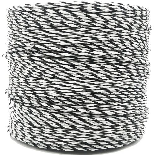 Alambre de polietileno eléctrico de 1312 pies, 1,312.3 ft, 9 hilos de acero inoxidable para una excelente conductividad y resistencia al óxido,
