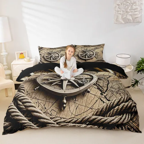 Miniatura 20 de Erosebridal Juego de ropa de cama con diseño de Feliz Navidad, adorable funda de edredón de muñeco de nieve tamaño individual para niños y niñas