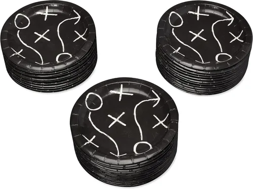 Miniatura 2 de American Greetings - Suministros para fiesta de fútbol, platos de postre de fútbol (36 unidades)