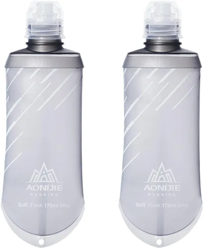 Miniatura 32 de TRIWONDER Botella de agua de mano para correr, Quick Grip Chill Botella de agua suave de mano de 17 onzas con correa de mano, paquete de Botella