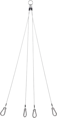 Miniatura 2 de Arnés resistente de acero inoxidable de grado marino para cangrejo de 4 brazos, para trampa de langostinos y maceta de camarones