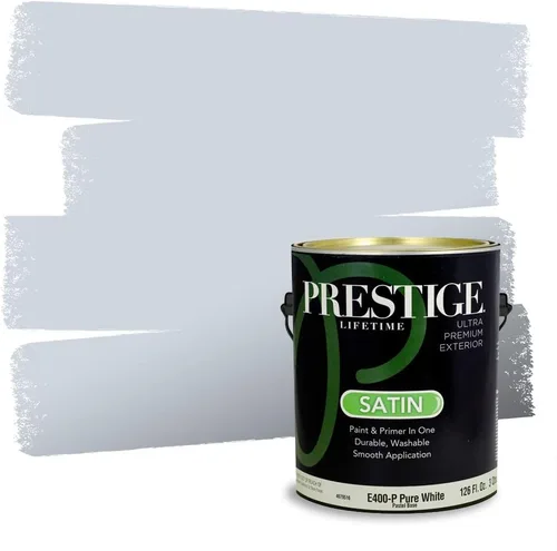 Miniatura 108 de Pintura Exterior + imprimación PRESTIGE, todo-en-uno, 1 galón, acabado mate, color comparable al Valspar* Royal Gray* VS151-Gris real