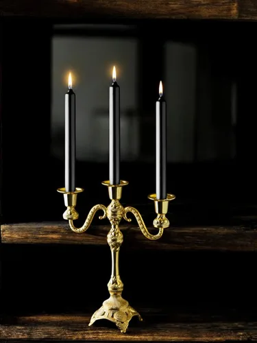 Miniatura 6 de Alisveristime Portavelas de 3 brazos, candelabro decorativo Zamac para decoración elegante del hogar, capacidad para 3 velas, requiere montaje Dorado