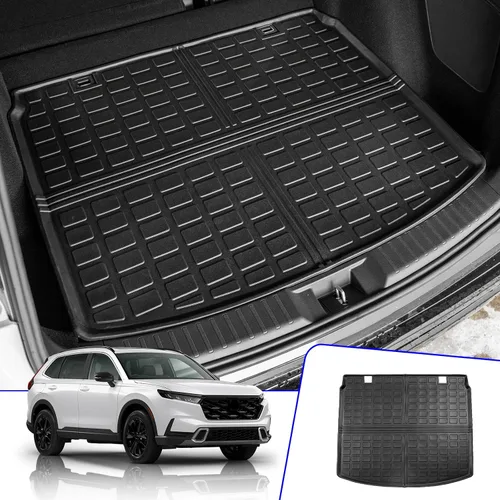 Miniatura 7 de Rongtaod Tapete de carga compatible con Honda CRV 2017-2022, forro de carga para maletero, revestimiento de maletero de elastómero termoplástico