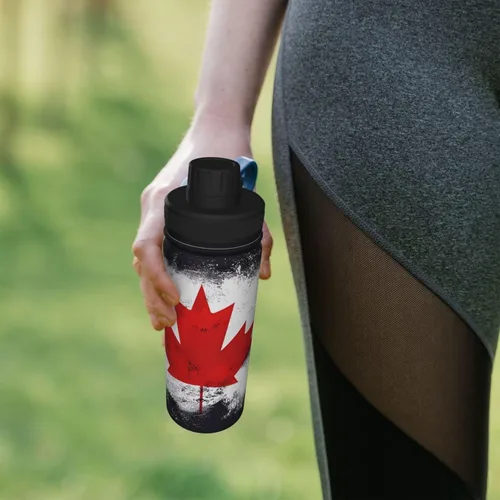 Miniatura 7 de Canadian Flag Insulated Stainless Steel Kettle Print Funny Water Bottle Insulated Ideal for Sports and Travel