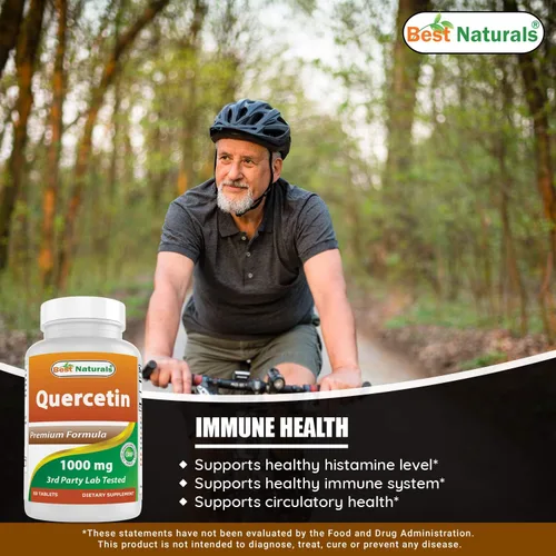 Miniatura 4 de Best Naturals Quercetina 1000 mg Tableta - Salud Inmune - 60