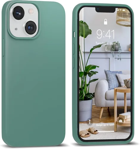 Miniatura 19 de IceSword Funda compatible con iPhone 13 Mini, color morado clavo, fundas de silicona para teléfono, ultra delgada, protección a prueba de golpes