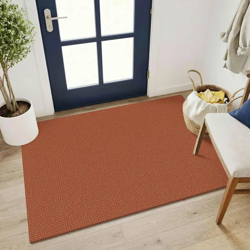 Miniatura 13 de KOZYFLY - Tapetes para entrada, lavable, tejido, con respaldo de goma antideslizante, de algodón, interiores, cocina, entrada, vestíbulo y puerta