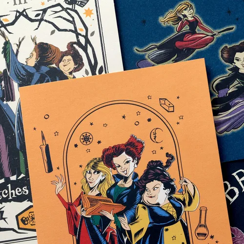 Miniatura 5 de Hallmark Hocus Pocus - Surtido de tarjetas de Halloween, Sanderson Sisters (16 tarjetas y sobres)