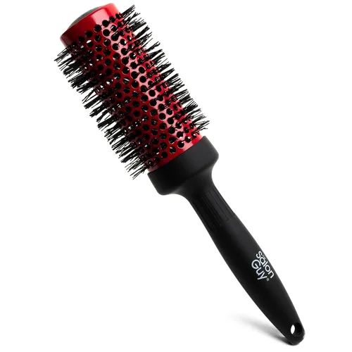 Cepillo redondo de cerámica con infusión de iones | Cepillo de calidad de salón para secado por soplado | Fija el cabello dañado | Cepillo de