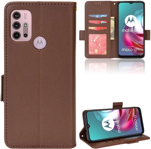 Miniatura 21 de Funda de piel sintética compatible con Motorola Moto E22 4G, funda de piel sintética compatible con Motorola Moto E22i 4G, color negro