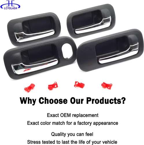 Miniatura 7 de 4 piezas de manijas interiores para puertas para Honda Civic 2001 2002 2003 2004 2005, para puerta delantera, puerta trasera, lado izquierdo