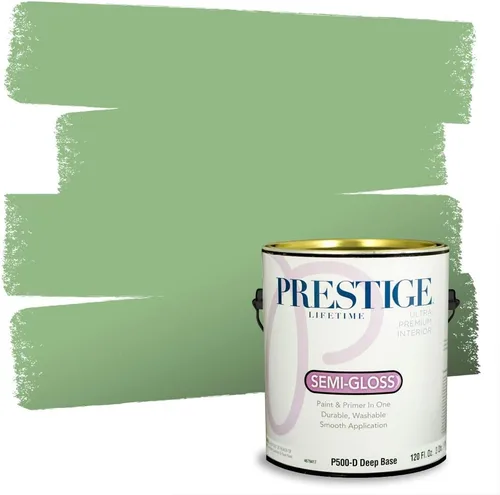 Miniatura 8 de PRESTIGE Pintura exterior e imprimación en uno, aloe, plano, 1 galón