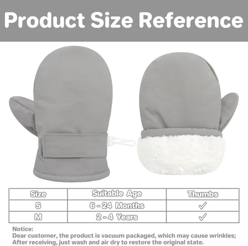 Miniatura 18 de QikQik Guantes de invierno impermeables para niños pequeños - Guantes de nieve para bebés