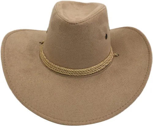Miniatura 2 de Sandy Ting Sombrero vaquero occidental de ala ancha de fieltro sintético para hombre