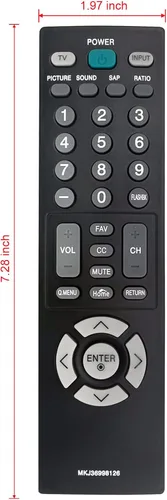 Miniatura 4 de MKJ36998126 Reemplazo remoto para LG TV 32LV2400 42LV4400 47LV4400 55LV4400 32LV2400-UA 47LV4400-UA 55LV4400-UA 42LV4400-UA 32LV24004UA 7LV440 0UA