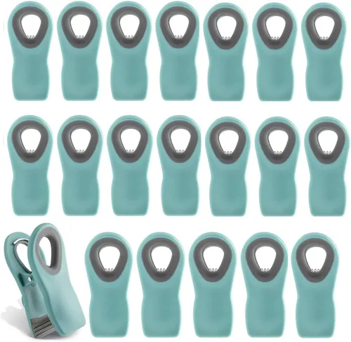 Miniatura 37 de COOK WITH COLOR Clips para bolsas de chips con imán para almacenamiento de alimentos con agarre hermético para bolsas de pan, bolsas de aperitivos