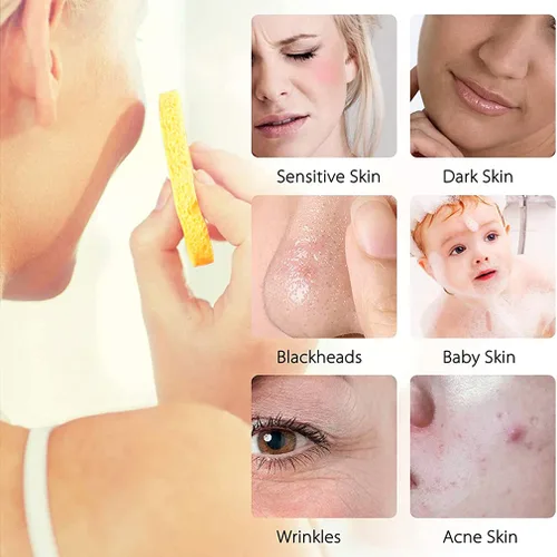 Miniatura 5 de METUUTER 50 unidades de esponjas faciales comprimidas para esteticistas - 100% esponjas de celulosa natural para el rostro, esponjas profesionales