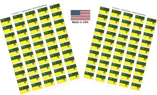 Miniatura 191 de 100 calcomanías de la bandera de Alaska; 1.5" x 1" hechas en Estados Unidos, calcomanías autoadhesivas de la bandera del estado para álbumes