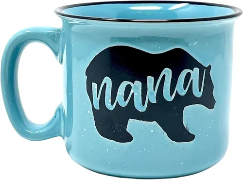 Miniatura 11 de Brooke & Jess Designs Juego de tazas de regalo para abuela y abuelo, tazas de café de 15 onzas (verde azulado para abuela, azul claro para abuelo)