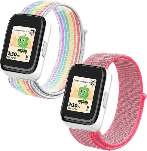 Miniatura 13 de Correas de nailon NewJourney compatibles con el reloj SyncUP para niños 2/1, correa de reemplazo transpirable con gancho y bucle para niños y niñas