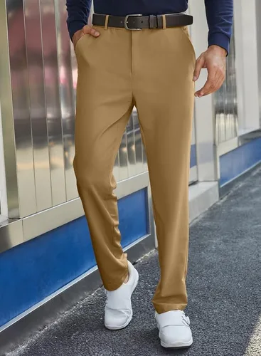 Miniatura 2 de JMIERR Pantalones de golf para hombre, elásticos, ajustados, para correr, viajes, trabajo, pantalones de vestir chinos para hombre