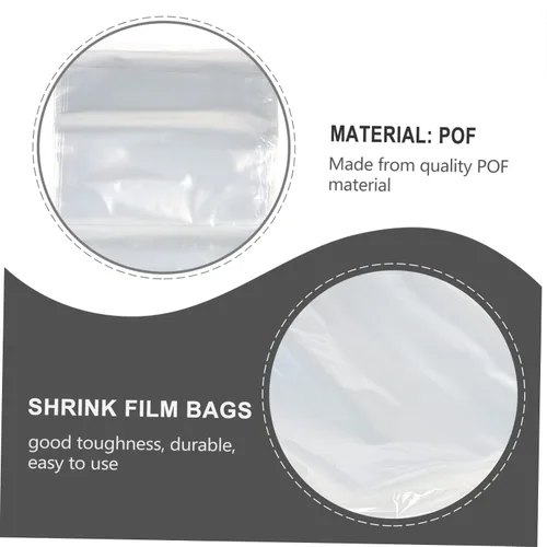 Miniatura 8 de SOLUSTRE 200 bolsas termorretráctiles transparentes selladoras para jabones, velas, tarros y proyectos, alta resistencia al desgarro y fáciles