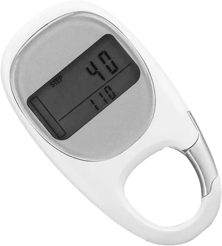 Miniatura 8 de Contador de pasos, podómetro 3D para caminar con clip, modo de ahorro de energía, pantalla LCD transparente, mosquetón simple, podómetro