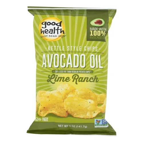 Miniatura 10 de Good Health Chips de barbacoa estilo hervidor de aceite de aguacate, bolsa de 5 onzas (4 bolsas)
