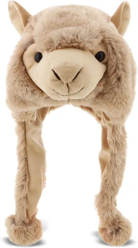 Miniatura 16 de DolliBu Gorro de felpa – Gorro de peluche de forro polar súper suave con orejeras, acogedor sombrero de invierno cálido para niños – Talla única