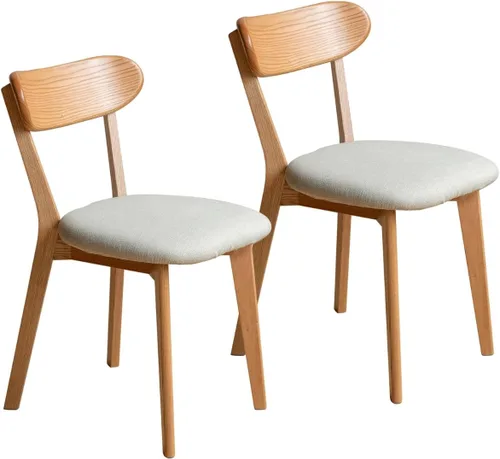Miniatura 27 de Sillas de comedor de madera maciza 100% - Prácticas sillas de cocina - Silla de madera para comedor, cocina (1, negro)
